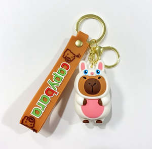 Capybara Bunny Keychain