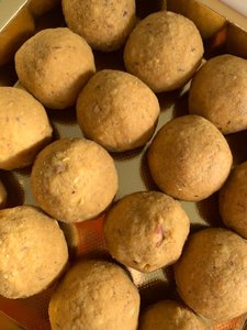 Products: Roasted Chana Ladoo with Almonds