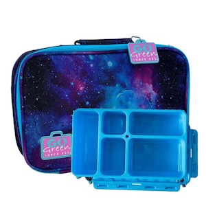 Go Green Lunchboxes And Lunchsets: Go Green Lunchset Cosmic BLUE Box