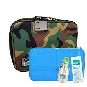 Go Green Lunchset Camo BLUE Box