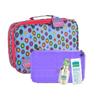 Go Green Lunchset Confetti PURPLE Box