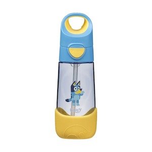 Kids Tritan Plastic Water Bottle with Straw by Bbox 450ml Bluey