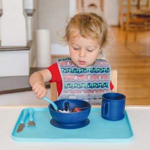 Black Friday Sale: Green Sprouts Silicone Learning Bowl Navy