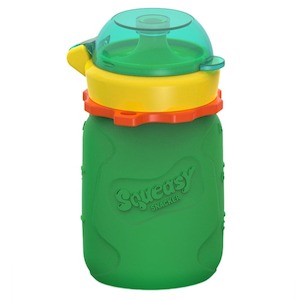 Silicone Squeasy Snacker Yoghurt & Drink Pouch – Small 105ml - Green