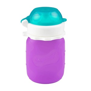 Silicone Squeasy Snacker Yoghurt & Drink Pouch – Small 105ml - Purple