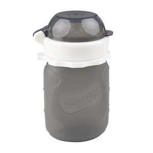 Silicone Squeasy Snacker Yoghurt & Drink Pouch – Small 105ml - Grey