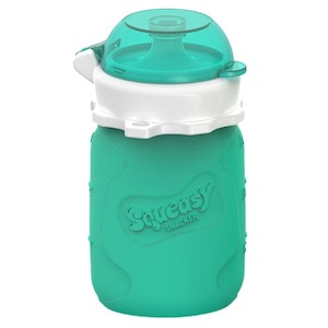 Silicone Squeasy Snacker Yoghurt & Drink Pouch – Small 105ml - Aqua
