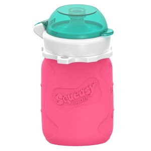 Silicone Squeasy Snacker Yoghurt & Drink Pouch – Small 105ml - Pink