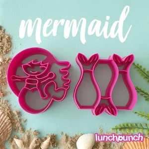 Lunch Punch: Lunch Punch Sandwich Cutters – Mermaid