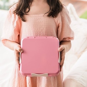 Blush Pink Bento Three Plus Leakproof Lunchbox for Kids & Adults