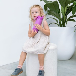 Fusion Stainless Steel Drink Bottle - 475ml - Fuchsia