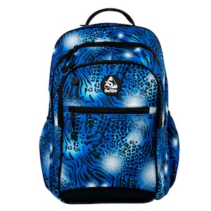 Swish Large Backpack - Blue Animal Print