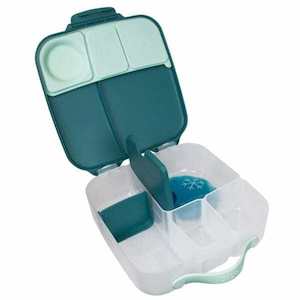 Large Bento Style Leakproof Lunch box for School or Kindy Emerald Forest