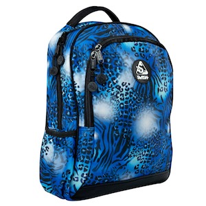 Swish Kids Backpack - Blue Animal Print