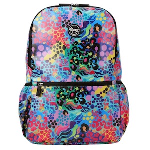 Alimasy Backpacks: Large Kids Waterproof Backpack - Electric Leopard
