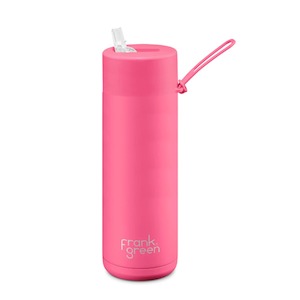 Frank Green Drink Bottle - 590ml - Neon Pink