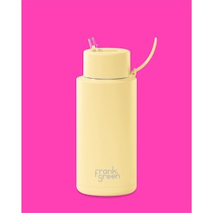 Essential Items: Frank Green 1 Litre Water Bottle - Buttermilk