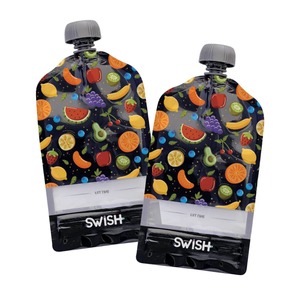 Swish Reusable Food Pouches 140ml Fruit - 2 Pack