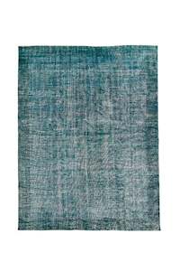 Vintage Kilim Knotted And Patchwork Rugs: Overdyed Rug—Ela