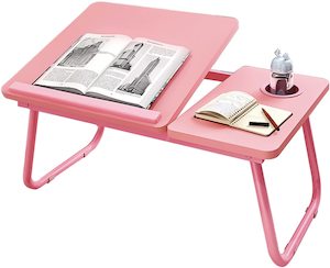 Furniture: Laptop Desk Bed Tray Desk Table Pink