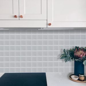 Furniture: 5 Pcs Self-Adhesive 3D Tiles - Mosaic Gray