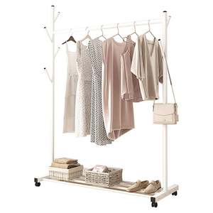 Furniture: 80CM COAT RACK WHITE