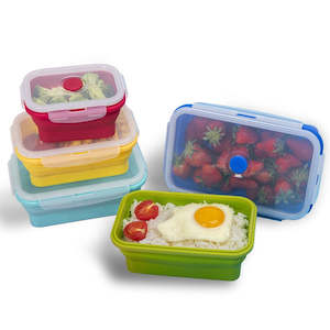 Home Appliances: 4pc Collapsible Food Storage Containers Set
