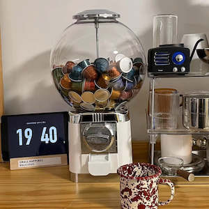 **CLEARANCE**Gacha machine coffee capsule storage - White