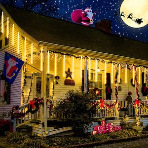 288 LED 8 Tubes Solar Meteor Shower Christmas Lights Outdoor - Yellow