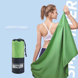 Sports: Quick Drying Microfiber Towel Travel Towel Sports Towel Gym Towel Beach Towel Green