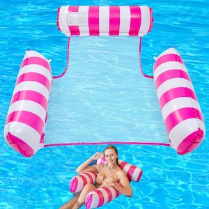 Sports: Inflatable Pool Chair Head Rest_Purple