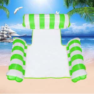 Inflatable Pool Chair Head Rest Green