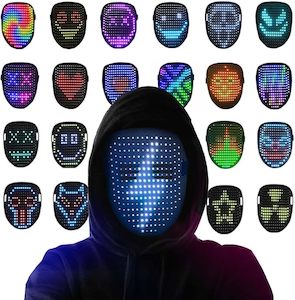 Toys: LED Light UP Mask, Mask for Cosplay Halloween Costume Parties