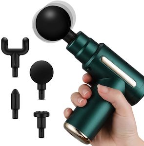 Percussion Muscle Massage Gun Handheld Deep Tissue Massager Gun Green