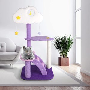 Pets: Cat Tree Kitten Furniture Condo Scratching Post Scratcher Multi-Level Cloud 108cm
