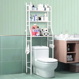 Bathroom: 3 Tier Over The Toilet Rack