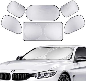 6Pcs Universal Full Car Sun Shade Window shade Heat Reflector