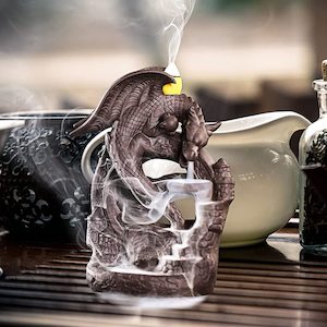 Backflow Incense Burner: Backflow Incense Burner Dragon Castle