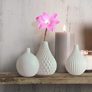 Porcelain: Ceramic Flower Vase 3 Pcs Set
