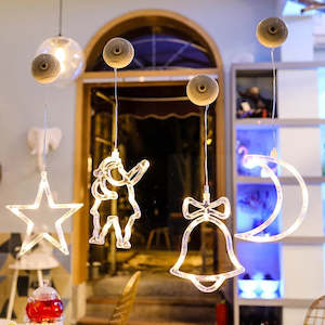 Christmas: Wedding New Year Christmas Lights LED Window Decoration Lights - Deer and Tree