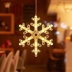 Wedding New Year Christmas Lights LED Window Decoration Lights - Snowflake and Angel