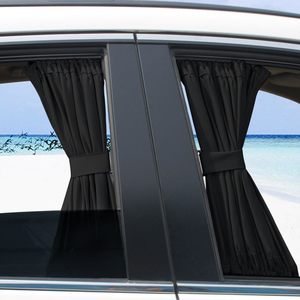 Travel: 2PCS Black Car Sun Shade Side Window Curtain 70L Auto Foldable Protection Accessories Kit