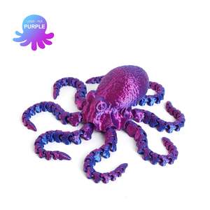 Under 5: 3D Printed Octopus Purple