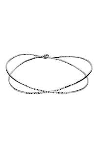 BRACELET ELUARD CROISE ARGENT