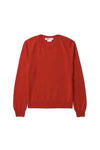Womens Knitwear: CASHMERE SWEATER IN RED, W24/25