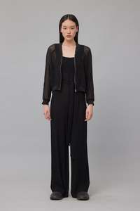 Womens Coats Jackets: DOLLY IN BLACKNET, SS26