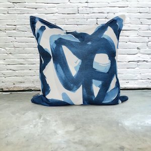 Outdoor Cushions: ABSTRACTION AZURE |  OUTDOOR CUSHION