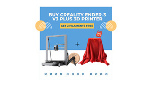 Products: Creality Ender-3 V3 Plus 3D Printer + 2 Free Filaments (Random Color) - Zawya Limited