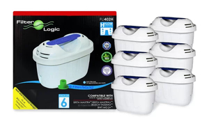 Filter Logic FL-402H-6 6 pack Compatible for Brita Maxtra, Maxtra+ Zdirect