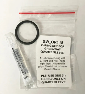 Products: O-Ring Set GW_OR118 for Greenway Quartz Sleeve UV Systems Zdirect